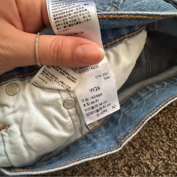 Levi’s 501 Distressed Denim Women's Shorts size 26 - Picture 5 of 6